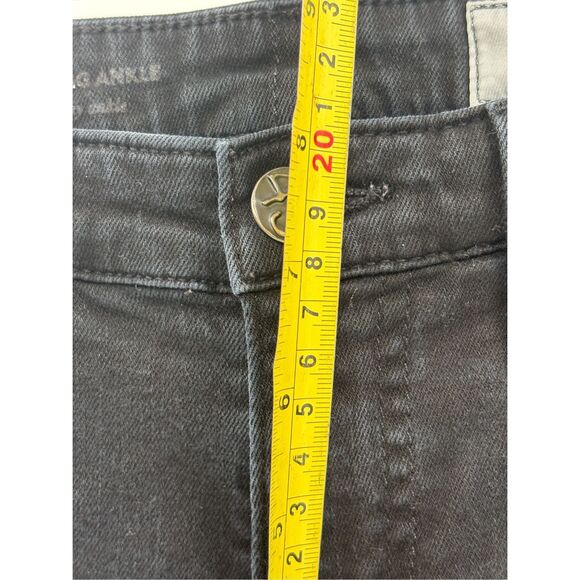 AG‎ Adriano Goldshmeid Jeans Legging Black Distress Women 26 Super Skinny Ankle - Picture 6 of 12